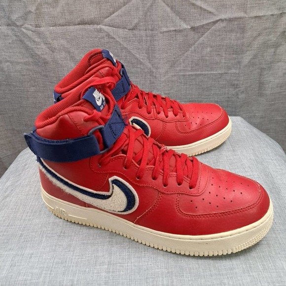 %NIKE AIR FORCE 1 HIGH 07 LV8 Chenille Swoosh 806403-603 Mens 10 / A 33 main image 4